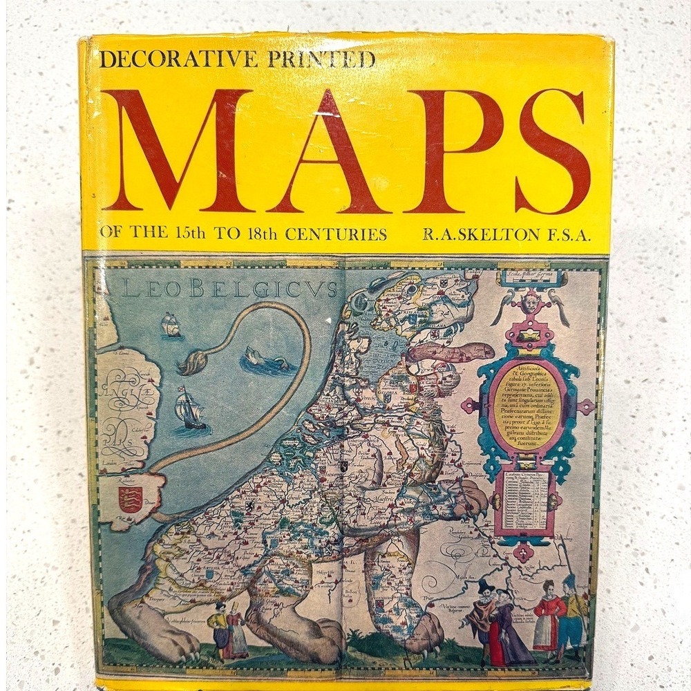 "Decorative Printed Maps 15th-18th Centuries R.A. Skelton 1966 Hardcover Vintage